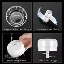 Mini Wireless Electric Garlic Crusher Portable 100ml/250ml Chopper USB Charging Ginger Chili Vegetable Masher Kitchen Machine