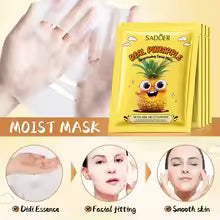 8pcs SADOER Fresh Fruits Face Mask Facial skincare Moisturizing Brightening Firming Hydrating Facial Masks for Face Skin Care