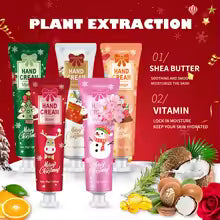20PCS Christmas hand cream gift set-creamy moisturizer for dry hands, perfect gift for women, Daily Hand Care