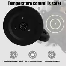 Stainless Steel Electric Kettle 1.8L 220V Silver Black Base Separation Desion Rust-resistant Durable for Home During Travel