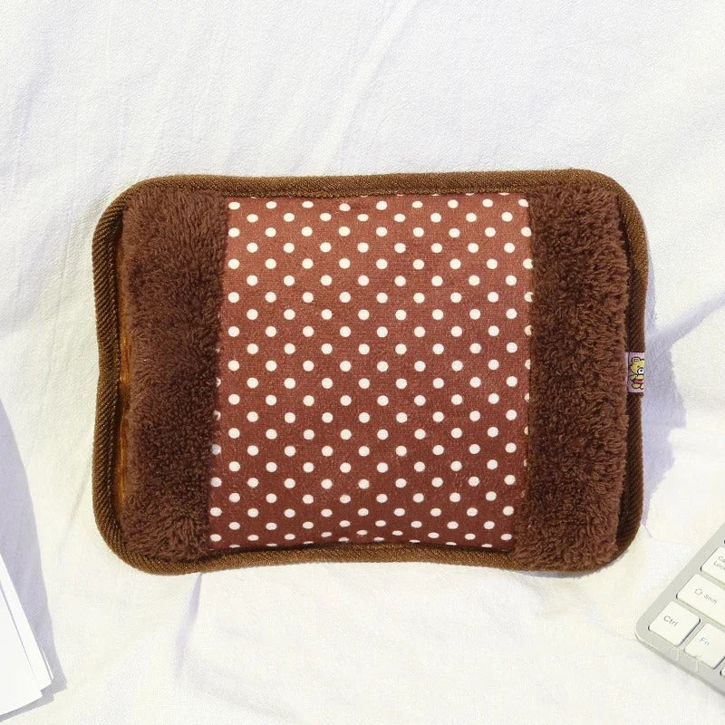 Rechargeable Hot Water Bottle Cute Electric Hand Warmer EU Plug Reusable Hot Compress Bag Heating Pad Hand Pocket Warmer