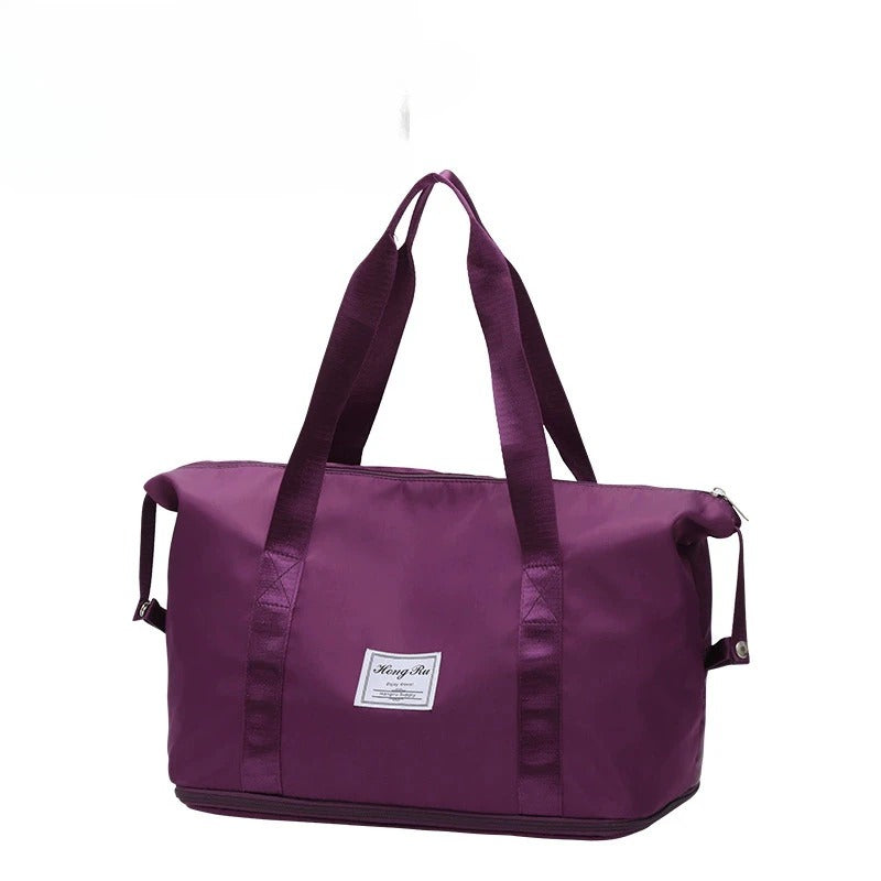 Causal Backpack Travel Fitness Waterproof Foldable Luggage Handbag Outdoor Luggage Storage Bag Separation Fitness Bag Handbag