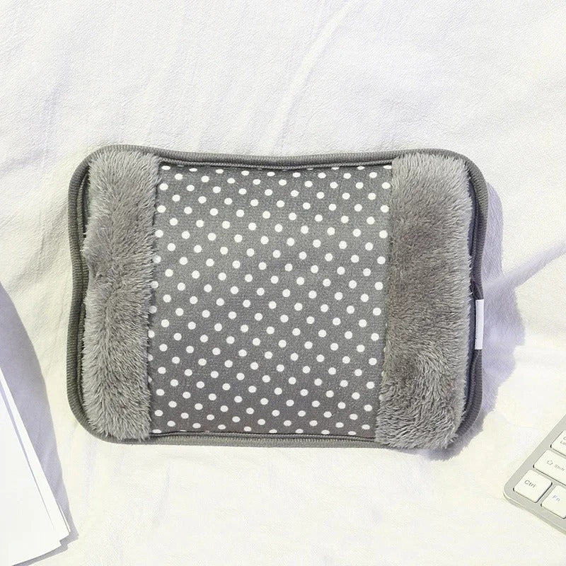 Rechargeable Hot Water Bottle Cute Electric Hand Warmer EU Plug Reusable Hot Compress Bag Heating Pad Hand Pocket Warmer