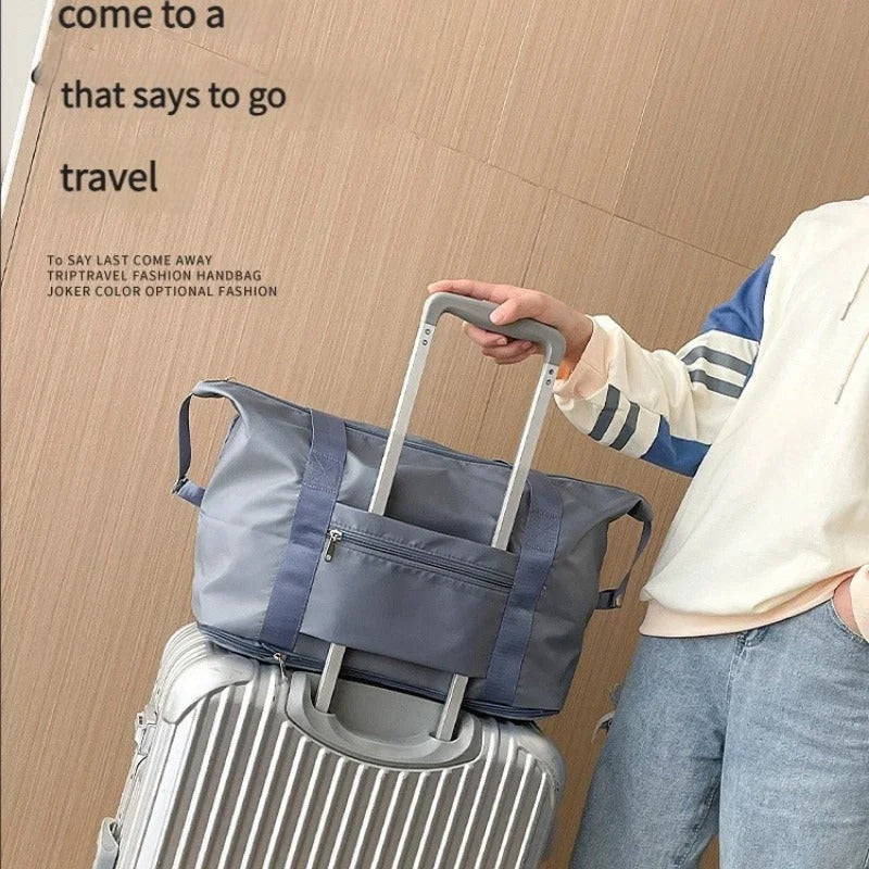 Causal Backpack Travel Fitness Waterproof Foldable Luggage Handbag Outdoor Luggage Storage Bag Separation Fitness Bag Handbag