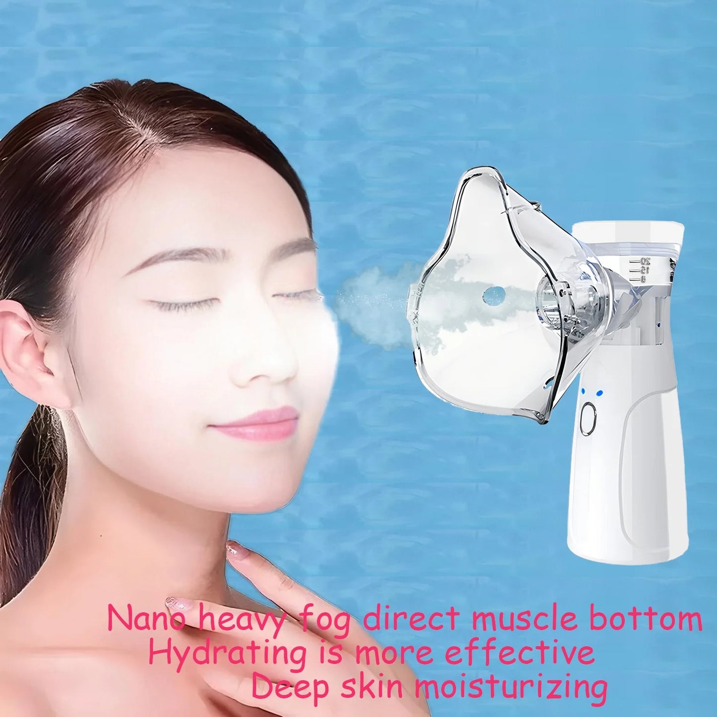 Portable Inhale Nebulizer Mini Handheld Mesh Atomizer Silent Inhalator Usb Auto clean Nebulizer Adult Automizer DropShipping