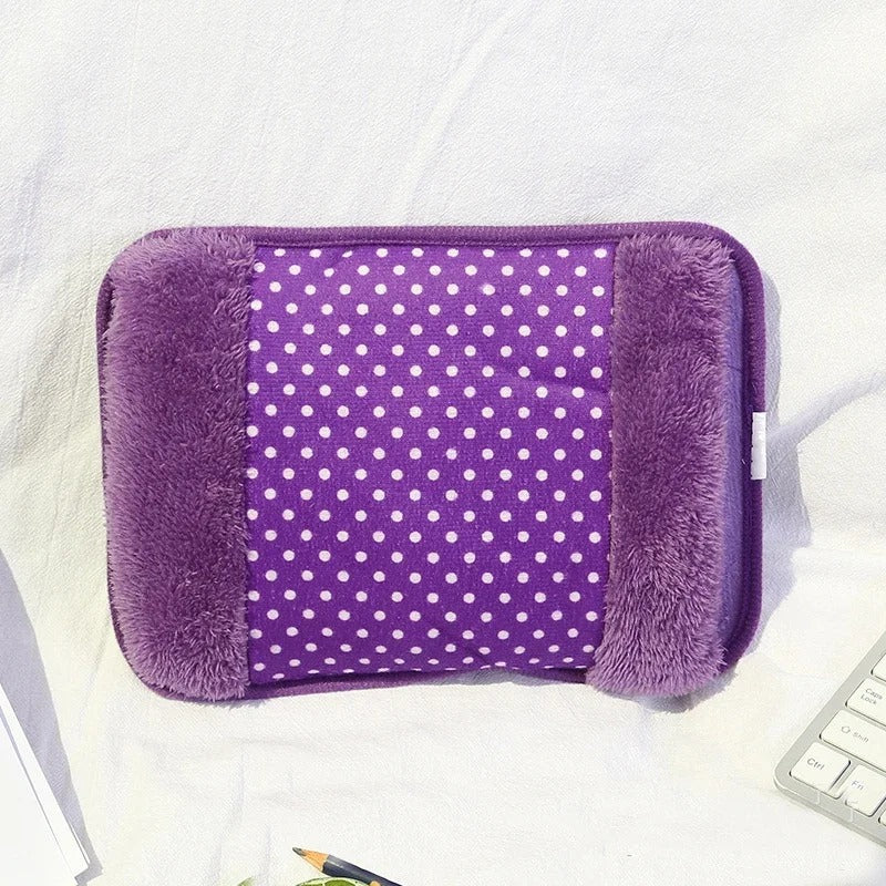 Rechargeable Hot Water Bottle Cute Electric Hand Warmer EU Plug Reusable Hot Compress Bag Heating Pad Hand Pocket Warmer