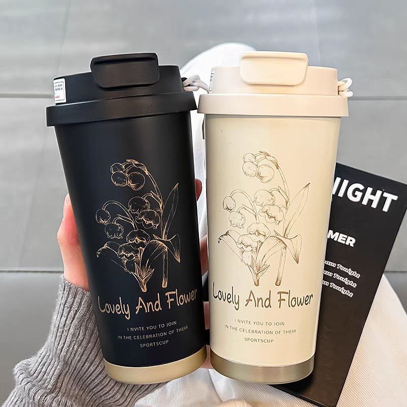 2 IN 1 Vacuum Insulated Coffee Mug and Sipper (mix and random colours)