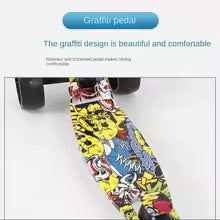 Foldable Children Scooter Adjustable Height Widened Pedals Kids Scooter with Flash Wheels Lightweight Folding Foot Scooters